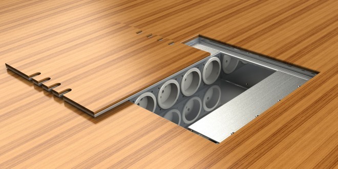 Podlahové zásuvky: jak se zbavit zbytečných kabelů 